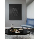 BLACKSTORM ΠΙΝΑΚΑΣ ΔΙΑΚΟΣΜΗΤΙΚΟΣ 75x100x3cm ΚΑΜΒΑΣ ΜΑΥΡΟ 033055 - Image 2