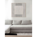 FRAMED DREAM ΠΙΝΑΚΑΣ ΔΙΑΚΟΣΜΗΤΙΚΟΣ ΜΕ ΚΟΡΝΙΖΑ 80x80x4cm ΚΑΜΒΑΣ ΓΚΡΙ ΑΝΟΙΧΤΟ ΜΠΕΖ ΞΥΛΟ 033065 - Image 2