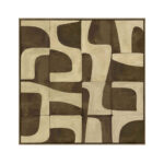 BOHO BALANCE ΠΙΝΑΚΑΣ ΔΙΑΚΟΣΜΗΤΙΚΟΣ ΜΕ ΚΟΡΝΙΖΑ 80x80x4cm ΚΑΜΒΑΣ ΚΑΦΕ ΜΠΕΖ PP 033071