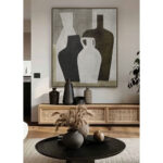 CROCKS ΠΙΝΑΚΑΣ ΔΙΑΚΟΣΜΗΤΙΚΟΣ ΜΕ ΚΟΡΝΙΖΑ 100x120x4cm ΚΑΜΒΑΣ ΠΟΛΥΧΡΩΜΟ ΓΚΡΙ ΞΥΛΟ ΦΥΣΙΚΟ 033187 - Image 2