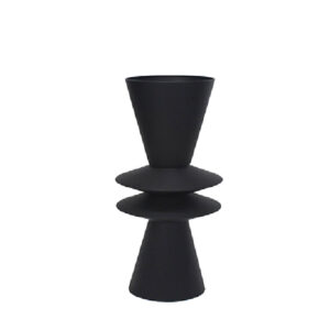 ZIK ΔΙΑΚΟΣΜΗΤΙΚΟ ΚΗΡΟΠΗΓΙΟ 19.5x19.5x66.5cm ΜΕΤΑΛΛΟ ΜΑΥΡΟ 033900