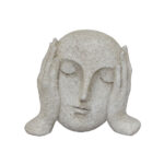 THINK ΔΙΑΚΟΣΜΗΤΙΚΟ ΠΡΟΣΩΠΟ 19.5x8x16.2cm POLYRESIN OFF WHITE 034167