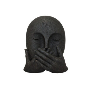 SOUS ΔΙΑΚΟΣΜΗΤΙΚΟ ΠΡΟΣΩΠΟ 14.5x9.5x17cm POLYRESIN ΜΑΥΡΟ 034168