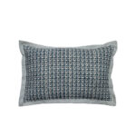 SEA BREEZE ΔΙΑΚΟΣΜΗΤΙΚΟ ΜΑΞΙΛΑΡΙ 60x40cm ΥΦΑΣΜΑ ΜΠΛΕ ΑΝΘΡΑΚΙ 034178