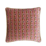 ROZY ΔΙΑΚΟΣΜΗΤΙΚΟ ΜΑΞΙΛΑΡΙ 50x50cm ΥΦΑΣΜΑ ΠΟΛΥΧΡΩΜΟ ΡΟΖ 034192