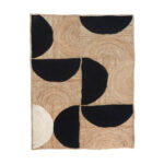 BELLEZZA A ΧΑΛΙ 210x140cm ΓΙΟΥΤΑ ΜΠΕΖ ΜΑΥΡΟ ΛΕΥΚΟ 034216