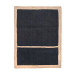 FRAME RUG A ΧΑΛΙ 210x140cm ΓΙΟΥΤΑ ΜΑΥΡΟ ΜΠΕΖ 034219