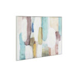MINT AIR ΠΙΝΑΚΑΣ ΔΙΑΚΟΣΜΗΤΙΚΟΣ ΜΕ ΚΟΡΝΙΖΑ 90x120x4cm ΚΑΜΒΑΣ ΠΟΛΥΧΡΩΜΟ ΞΥΛΟ ΑΣΠΡΟ 034231 - Image 2