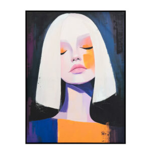 DONNA SOGNA ΠΙΝΑΚΑΣ ΔΙΑΚΟΣΜΗΤΙΚΟΣ ΜΕ ΚΟΡΝΙΖΑ 90x120x4cm ΚΑΜΒΑΣ ΠΟΛΥΧΡΩΜΟ ΞΥΛΟ ΜΑΥΡΟ 034232
