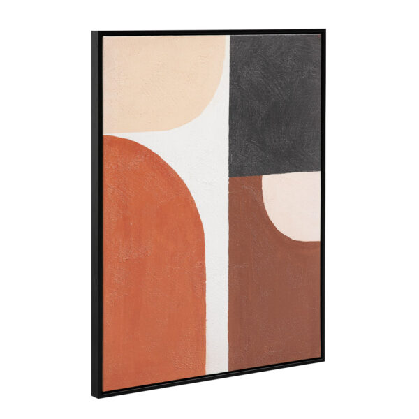 VARME B ΠΙΝΑΚΑΣ ΔΙΑΚΟΣΜΗΤΙΚΟΣ ΜΕ ΚΟΡΝΙΖΑ 60x80x4cm ΚΑΜΒΑΣ ΠΟΛΥΧΡΩΜΟ ΞΥΛΟ ΜΑΥΡΟ 034234 - Image 2