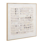 SIMPLICIT ΠΙΝΑΚΑΣ ΔΙΑΚΟΣΜΗΤΙΚΟΣ ΜΕ ΚΟΡΝΙΖΑ 100x100x4cm ΚΑΜΒΑΣ ΜΠΕΖ ΚΑΦΕ ΞΥΛΟ ΦΥΣΙΚΟ 034236 - Image 2
