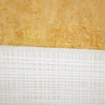 DUE MONDI ΠΙΝΑΚΑΣ ΔΙΑΚΟΣΜΗΤΙΚΟΣ ΜΕ ΚΟΡΝΙΖΑ 90x120x4cm ΚΑΜΒΑΣ ΜΠΕΖ ΜΟΥΣΤΑΡΔΙ ΞΥΛΟ ΜΑΥΡΟ 034238 - Image 5