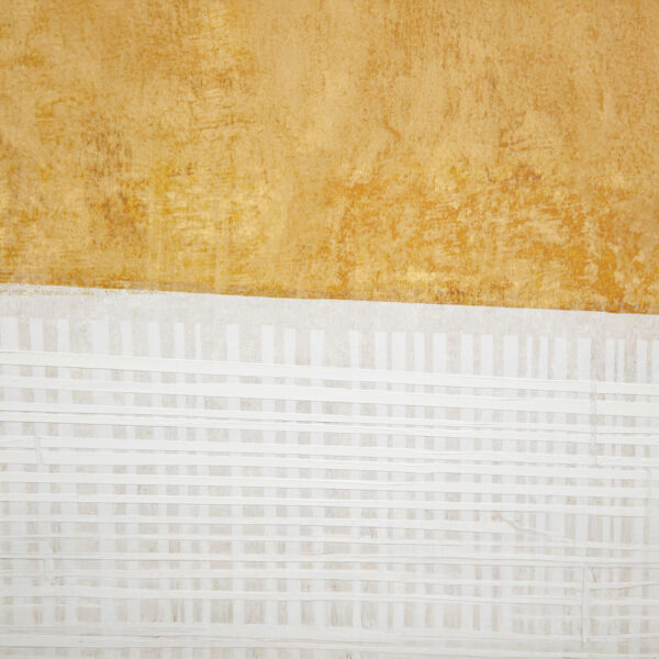 DUE MONDI ΠΙΝΑΚΑΣ ΔΙΑΚΟΣΜΗΤΙΚΟΣ ΜΕ ΚΟΡΝΙΖΑ 90x120x4cm ΚΑΜΒΑΣ ΜΠΕΖ ΜΟΥΣΤΑΡΔΙ ΞΥΛΟ ΜΑΥΡΟ 034238 - Image 5