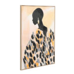 VOIX NOIRE ΠΙΝΑΚΑΣ ΔΙΑΚΟΣΜΗΤΙΚΟΣ ΜΕ ΚΟΡΝΙΖΑ 80x120x4cm ΚΑΜΒΑΣ ΠΟΛΥΧΡΩΜΟ ΞΥΛΟ ΦΥΣΙΚΟ 034243 - Image 2