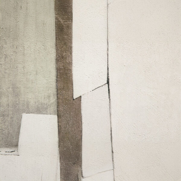 LINEAR ΠΙΝΑΚΑΣ ΔΙΑΚΟΣΜΗΤΙΚΟΣ ΜΕ ΚΟΡΝΙΖΑ 90x120x4cm ΚΑΜΒΑΣ ΜΠΕΖ ΓΚΡΙ ΜΑΥΡΟ ΞΥΛΟ ΦΥΣΙΚΟ 034245 - Image 5