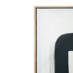 DEL SIL ΠΙΝΑΚΑΣ ΔΙΑΚΟΣΜΗΤΙΚΟΣ ΜΕ ΚΟΡΝΙΖΑ 80x120x4cm ΚΑΜΒΑΣ ΜΑΥΡΟ ΓΚΡΙ ΜΠΕΖ ΞΥΛΟ ΦΥΣΙΚΟ 034246 - Image 3