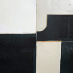 DEL SIL ΠΙΝΑΚΑΣ ΔΙΑΚΟΣΜΗΤΙΚΟΣ ΜΕ ΚΟΡΝΙΖΑ 80x120x4cm ΚΑΜΒΑΣ ΜΑΥΡΟ ΓΚΡΙ ΜΠΕΖ ΞΥΛΟ ΦΥΣΙΚΟ 034246 - Image 5