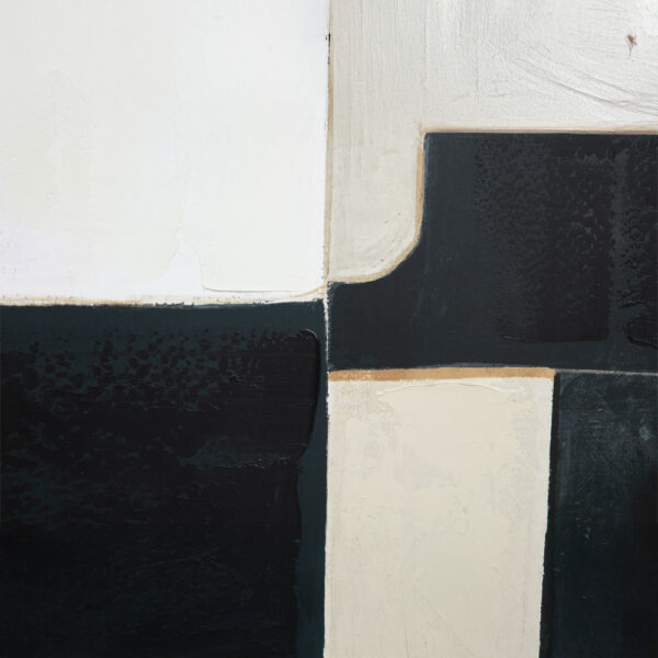 DEL SIL ΠΙΝΑΚΑΣ ΔΙΑΚΟΣΜΗΤΙΚΟΣ ΜΕ ΚΟΡΝΙΖΑ 80x120x4cm ΚΑΜΒΑΣ ΜΑΥΡΟ ΓΚΡΙ ΜΠΕΖ ΞΥΛΟ ΦΥΣΙΚΟ 034246 - Image 5