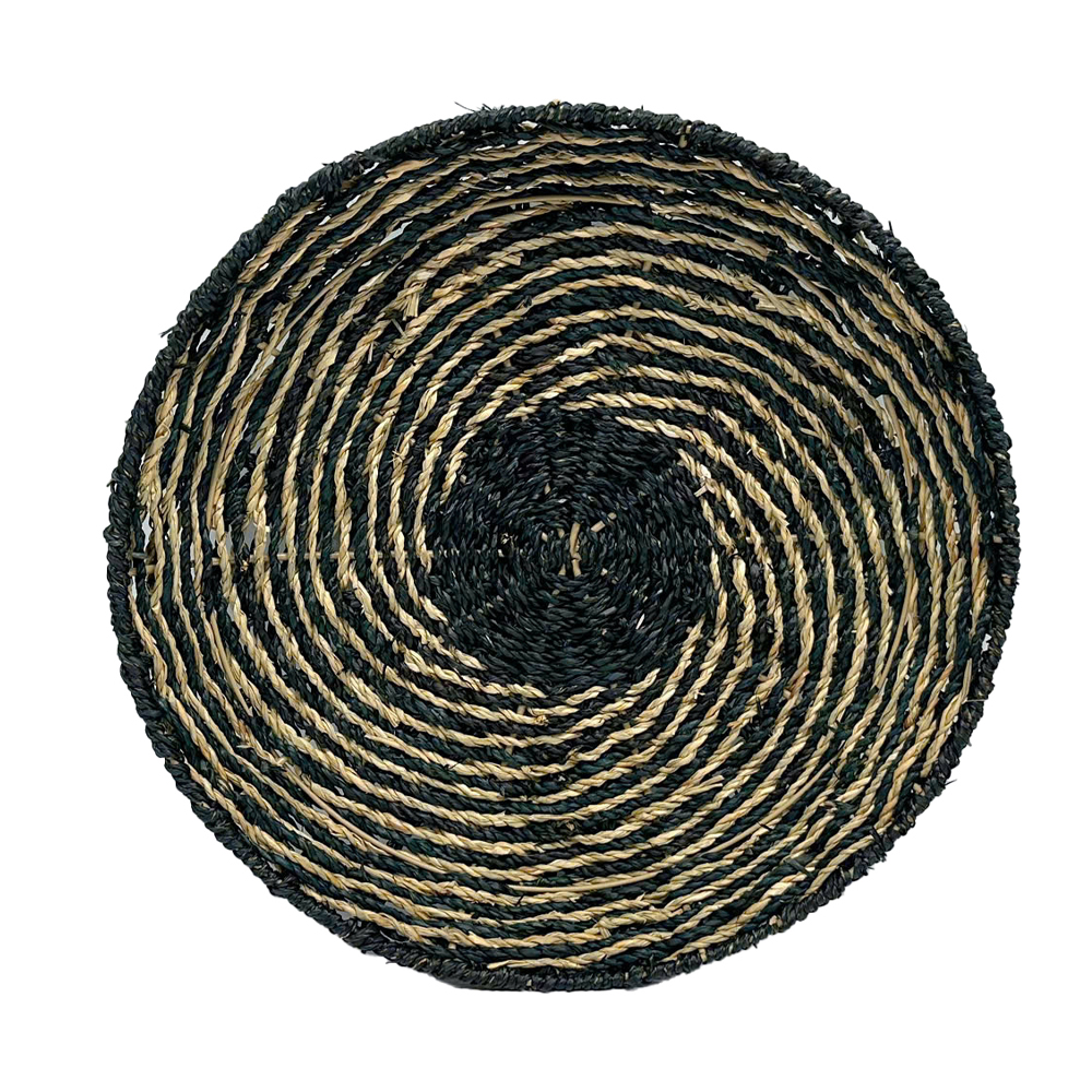 034321-Zeuz0-first-_1 IRIS ΔΙΑΚΟΣΜΗΤΙΚΟ ΤΟΙΧΟΥ 51x51x6cm SEAGRASS ΜΑΥΡΟ ΦΥΣΙΚΟ 034321 - Image 1