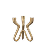 TREPPIEDE ΚΗΡΟΠΗΓΙΟ 21x19x25cm ΑΛΟΥΜΙΝΙΟ ΧΡΥΣΟ 034374