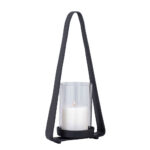 LUMINOUS ΦΑΝΑΡΙ 49x14x23cm ΑΛΟΥΜΙΝΙΟ ΜΑΥΡΟ ΓΥΑΛΙ 034382