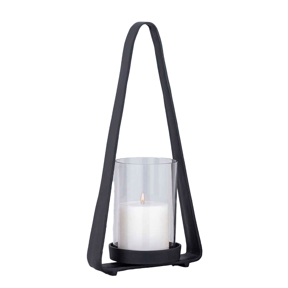 034382-KA5Fj-first-_1 LUMINOUS ΦΑΝΑΡΙ 49x14x23cm ΑΛΟΥΜΙΝΙΟ ΜΑΥΡΟ ΓΥΑΛΙ 034382 - Image 1