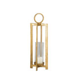 BEACON LIGHT ΦΑΝΑΡΙ 20x20x66cm ΑΛΟΥΜΙΝΙΟ ΧΡΥΣΟ ΓΥΑΛΙ 034383