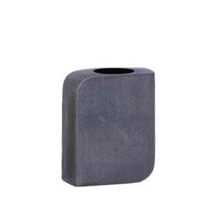 BRICK ΒΑΖΟ 14x7x18cm ΑΛΟΥΜΙΝΙΟ ΓΚΡΙ ΣΚΟΥΡΟ 034393