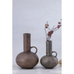 STEEL SHINE ΒΑΖΟ 18x18x27cm ΑΛΟΥΜΙΝΙΟ ΓΚΡΙ ΑΝΤΙΚΕ 034399 - Image 2