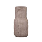 VEIL ΒΑΖΟ 16x16x31cm ΑΛΟΥΜΙΝΙΟ ΚΑΦΕ ΑΝΟΙΧΤΟ ΚΑΦΕ ΣΚΟΥΡΟ 034425