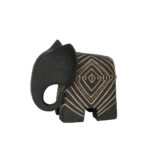 TRUNKY B ΔΙΑΚΟΣΜΗΤΙΚΟ ΕΛΕΦΑΝΤΑΣ 26.5x15x23cm POLYRESIN ΜΑΥΡΟ ΜΠΕΖ 034456