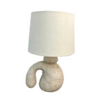 SHADE ON A ΦΩΤΙΣΤΙΚΟ ΕΠΙΤΡΑΠΕΖΙΟ 23.5x22x36.5cm POLYRESIN ΜΠΕΖ ΥΦΑΣΜΑ ΛΕΥΚΟ 034458