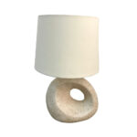 SHADE ON B ΦΩΤΙΣΤΙΚΟ ΕΠΙΤΡΑΠΕΖΙΟ 22x22x35.5cm POLYRESIN ΜΠΕΖ ΥΦΑΣΜΑ ΛΕΥΚΟ 034459