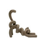 BELMA ΔΙΑΚΟΣΜΗΤΙΚΟ ΓΑΤΑ 24.5x6.5x22.8cm POLYRESIN STONE ΜΠΕΖ 034472