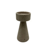 LITO ΚΗΡΟΠΗΓΙΟ 9.5x9.5x19.8cm POLYRESIN STONE ΜΠΕΖ 034479