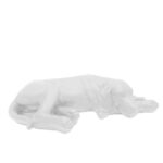 DOMU ΔΙΑΚΟΣΜΗΤΙΚΟ ΣΚΥΛΟΣ 39.5x22.5x10.5cm POLYRESIN ΑΣΠΡΟ 034486