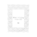 VIRO ΚΟΡΝΙΖΑ 16x2x22cm POLYRESIN ΑΣΠΡΟ ΓΥΑΛΙ 034487