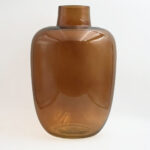 VIDRIO ΒΑΖΟ 25x25x38cm ΓΥΑΛΙ CARAMEL 034522