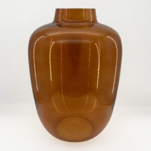 VIDRIO ΒΑΖΟ 34x34x48cm ΓΥΑΛΙ CARAMEL 034524