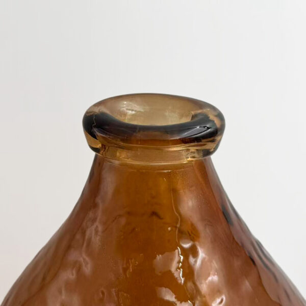 SPICE ΒΑΖΟ 22x22x35.5cm ΓΥΑΛΙ CARAMEL 034526 - Image 2