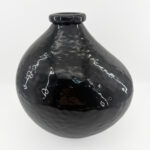 BOCAL ΒΑΖΟ 25x25x25cm ΓΥΑΛΙ ΜΑΥΡΟ 034532