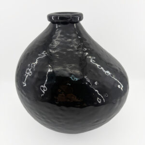 BOCAL ΒΑΖΟ 25x25x25cm ΓΥΑΛΙ ΜΑΥΡΟ 034532