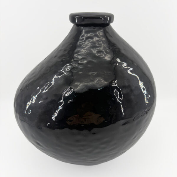 BOCAL ΒΑΖΟ 25x25x25cm ΓΥΑΛΙ ΜΑΥΡΟ 034532 - Image 3