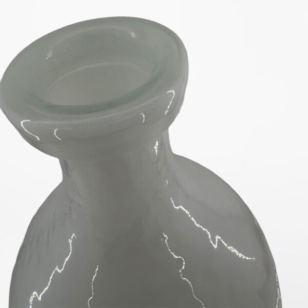 FLACON ΒΑΖΟ 27.5x27.5x46cm ΓΥΑΛΙ ΑΣΠΡΟ 034535 - Image 2