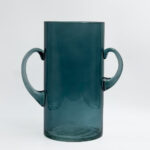 HANDLE ΒΑΖΟ 23x12x23.5cm ΓΥΑΛΙ ΜΠΛΕ 034543