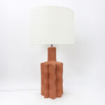 EGLI ΦΩΤΙΣΤΙΚΟ ΕΠΙΤΡΑΠΕΖΙΟ 32x32x56cm ΚΕΡΑΜΙΚΟ TERRACOTTA ΛΙΝΟ ΛΕΥΚΟ 034586