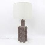 EGLI ΦΩΤΙΣΤΙΚΟ ΕΠΙΤΡΑΠΕΖΙΟ 32x32x56cm ΚΕΡΑΜΙΚΟ ΓΚΡΙ ΣΚΟΥΡΟ ΛΙΝΟ ΛΕΥΚΟ 034588