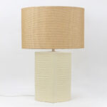 SELENE ΦΩΤΙΣΤΙΚΟ ΕΠΙΤΡΑΠΕΖΙΟ 40x20x59cm ΚΕΡΑΜΙΚΟ ΜΠΕΖ ΛΙΝΟ ΛΕΥΚΟ 034589