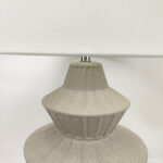 ELYSIA ΦΩΤΙΣΤΙΚΟ ΕΠΙΤΡΑΠΕΖΙΟ 35x35x58cm ΚΕΡΑΜΙΚΟ ΓΚΡΙ ΑΝΟΙΧΤΟ ΛΙΝΟ ΛΕΥΚΟ 034591 - Image 3