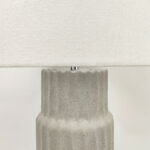 MARO ΦΩΤΙΣΤΙΚΟ ΕΠΙΤΡΑΠΕΖΙΟ 33x3x59cm ΚΕΡΑΜΙΚΟ ΓΚΡΙ ΑΝΟΙΧΤΟ ΛΙΝΟ ΛΕΥΚΟ 034595 - Image 3